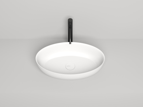 Раковина из искусственного камня S-Stone Salini ALDA 110621M 60х40 накладная цвет белый без отверстий под смеситель - фото 3